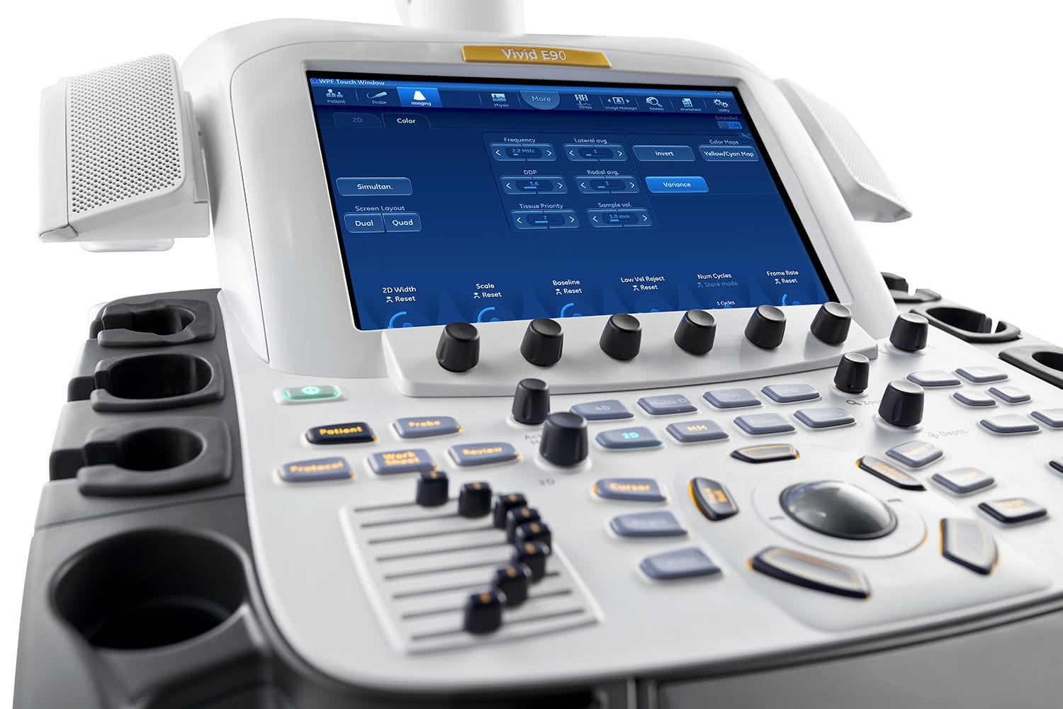 GE Vivid E90 UI and Keyboard photo