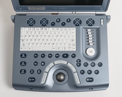 GE Voluson I keyboard UI