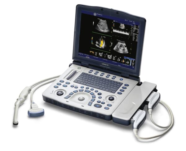 GE Logiq V2 dual probe portable ultrasound machine GE Logiq V2 portable Ultrasound Machine