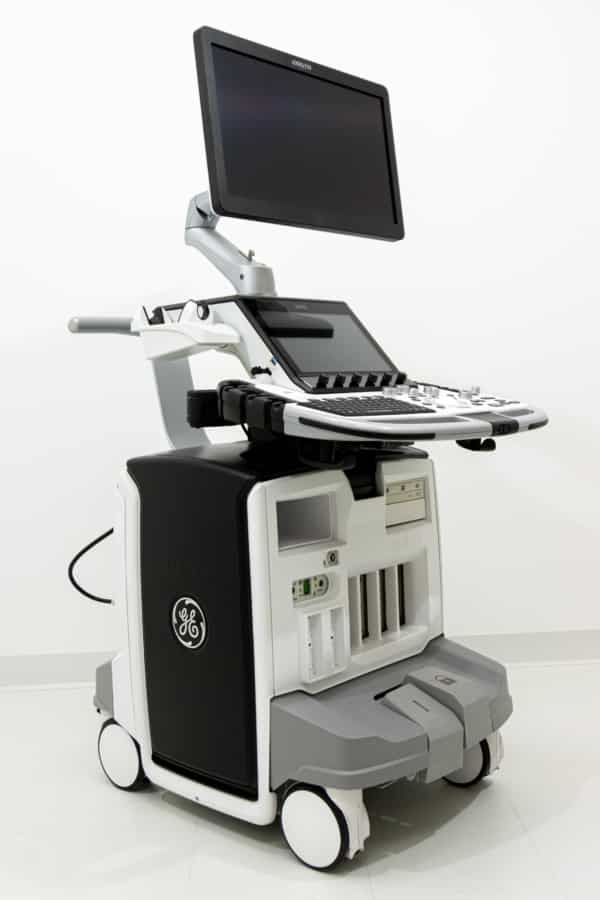 Refurbished GE Logiq E10 Ultrasound_3250 Refurbished GE Logiq E10 Side View
