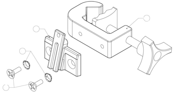 POLE CLAMP ASSEMBLY SIGMA SPECTRUM